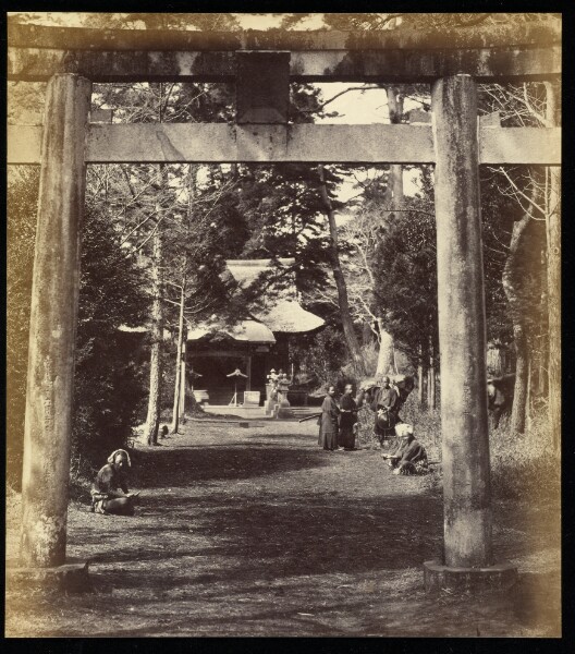 Felice Beato, Temple of Jiu-Ni-So, Yedo