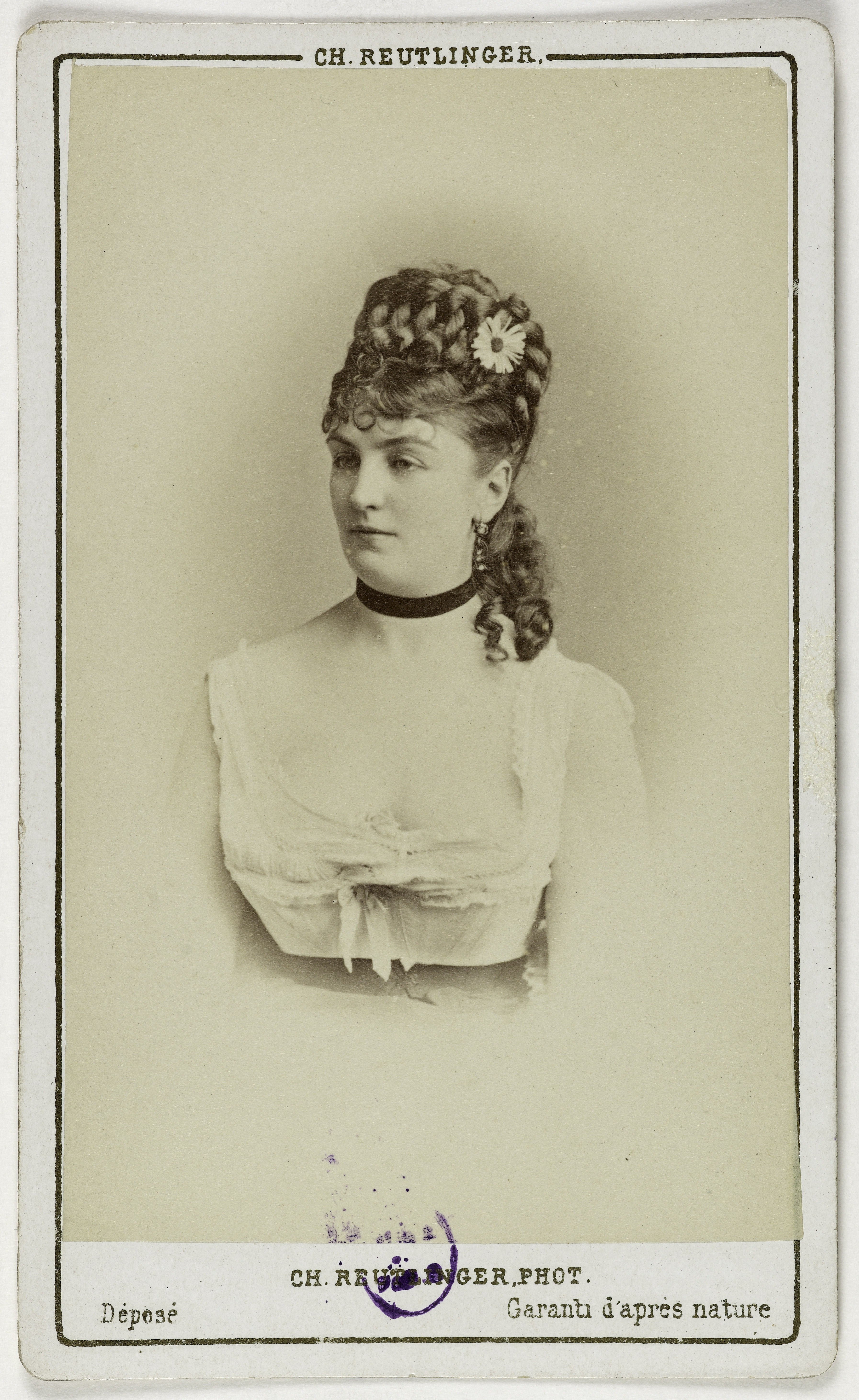 Charles Reutlinger, Portrait de Méry Laurent (née Anne Rose Suzanne Louviot 1849-1900), actrice