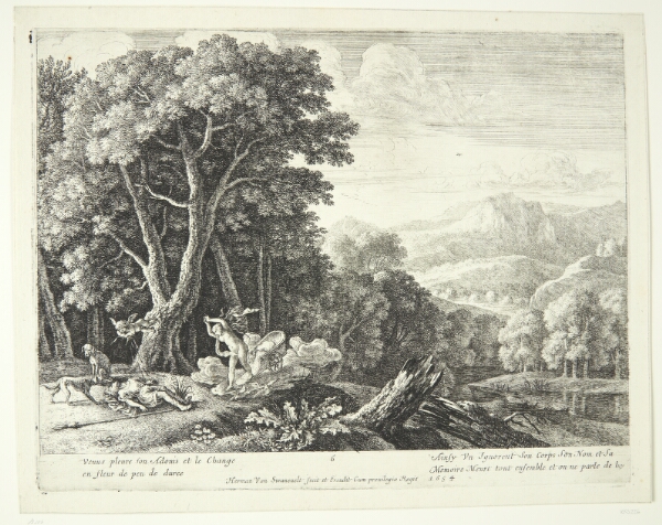 Herman van Swanevelt, Venus sørger over Adonis' død
