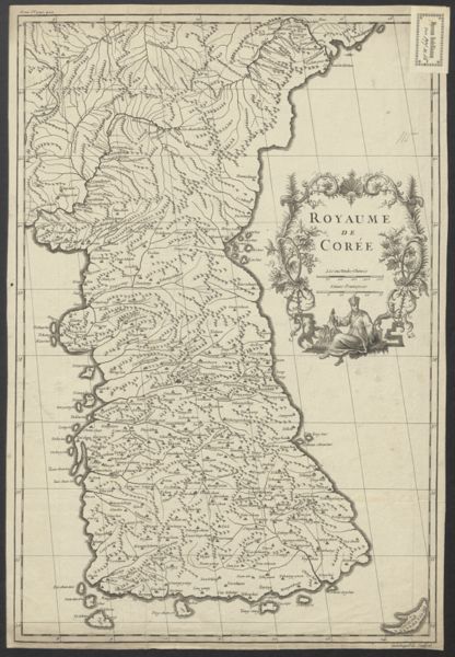 Anville, Jean Baptiste Bourguignon d', (1697-1782) (cartographer), Royaume de Corée