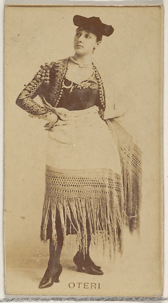 Allen & Ginter, Oteri, from the Actors and Actresses series (N45, Type 8) for Virginia Brights Cigarettes