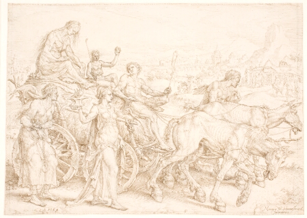 Maarten van Heemskerck, Triumfvogn. Inopia (nød)