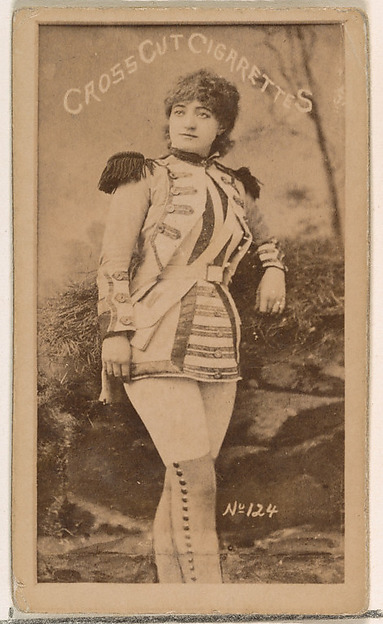 W. Duke, Sons & Co., Card Number 124, from the Actors and Actresses series (N145-1) issued by Duke Sons & Co. to promote Cross Cut Cigarettes