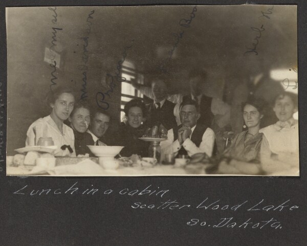 Unknown, [Lunch in a Cabin — Scatter Wood Lake]