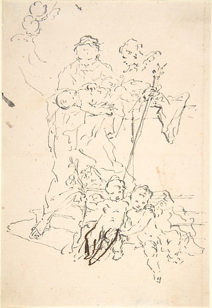 Martin Johann Schmidt, Saint Anthony and the Christ Child Surrounded by Cherubs