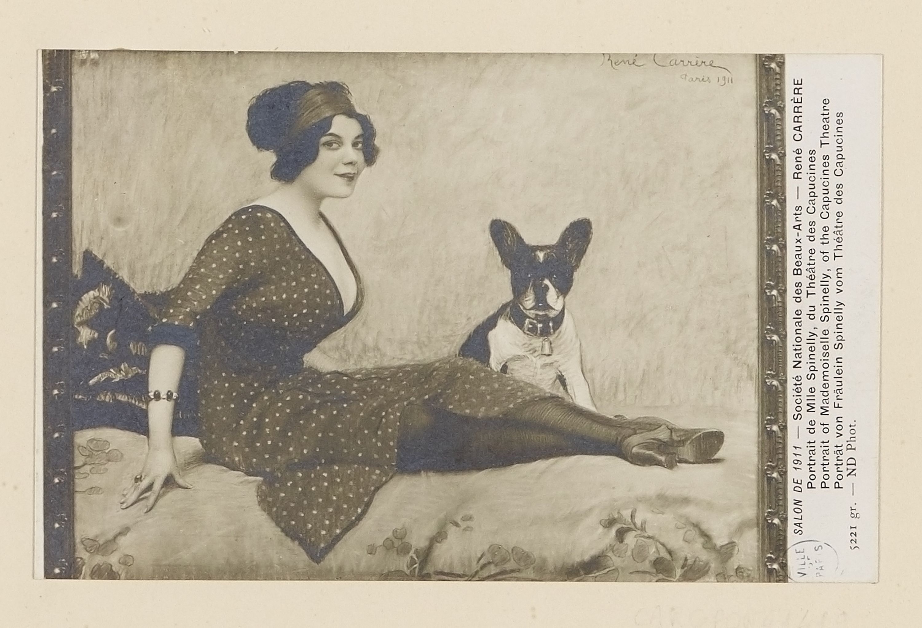 Inconnu, Portrait de Mlle Spinelly, du Théâtre des Capucines