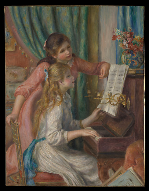 Auguste Renoir, Two Young Girls at the Piano
