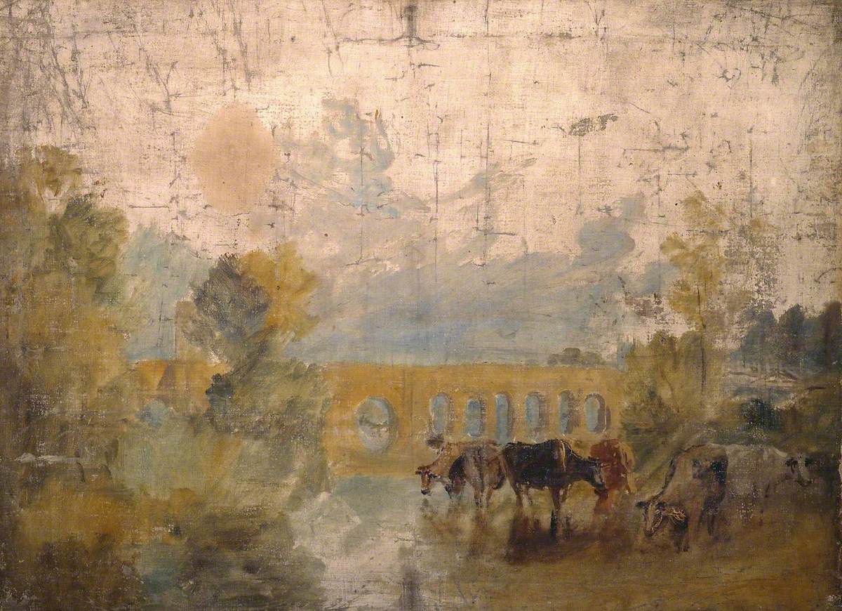 J. M. W. Turner, Caversham Bridge with Cattle in the Water