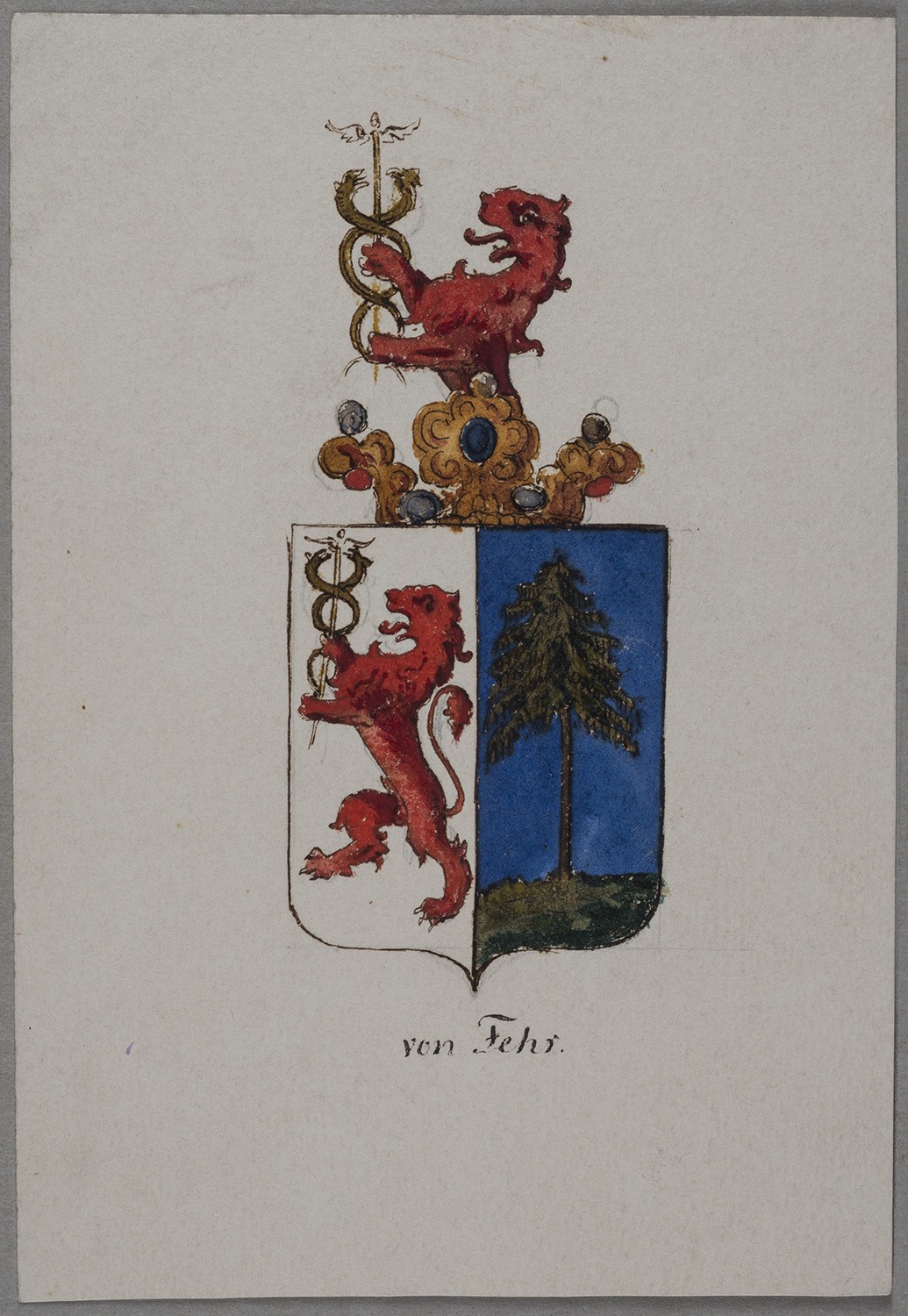 Unknown artist, Wappen der Familie von Fehr