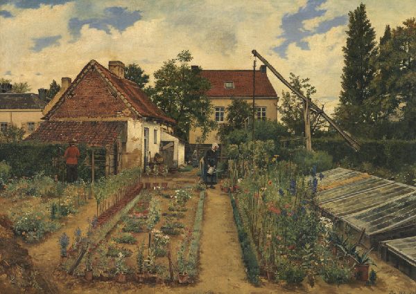 Henri De Braekeleer, Garden of a Florist