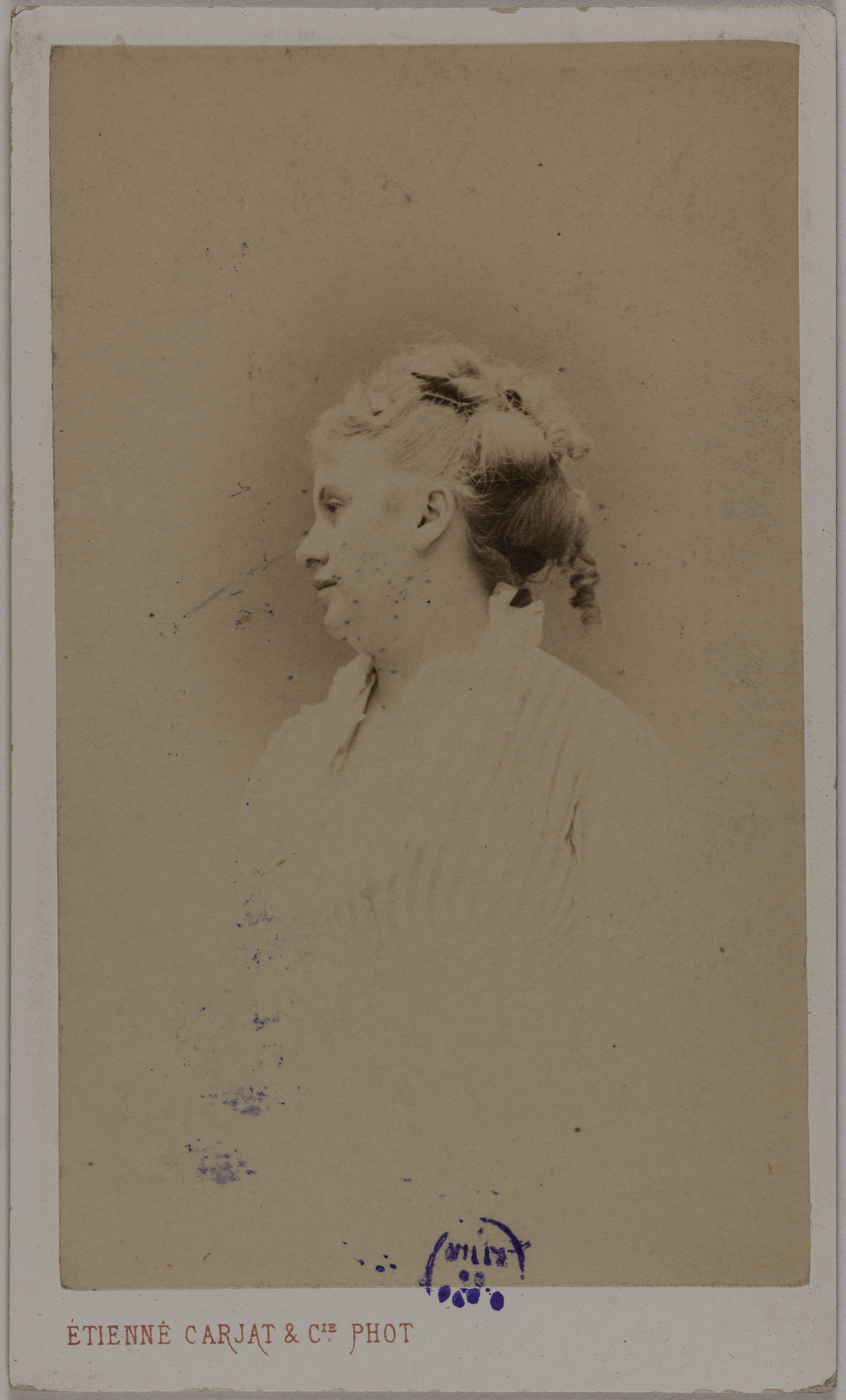 Etienne Carjat, Portrait de Blanche d'Antigny (Maria Ernestine Antigny, dite), (1842-1874), (actrice)