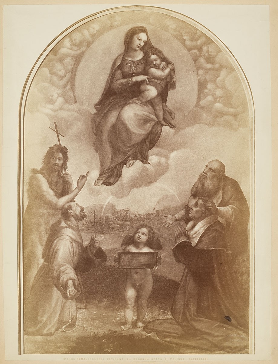 Fratelli Alinari, Raffaello Sanzio: Madonna di Foligno, Pinakothek der Vatikanischen Museen, Rom