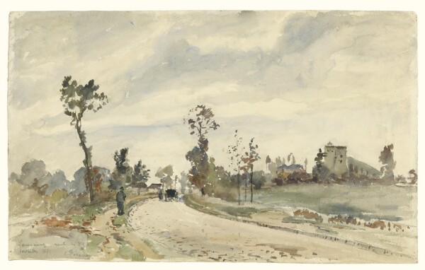 Camille Pissarro, Louveciennes, Route de Saint-Germain