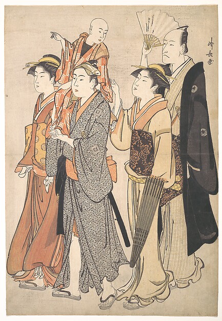 Torii Kiyonaga, Ichikawa Danjūrō V and His Family
