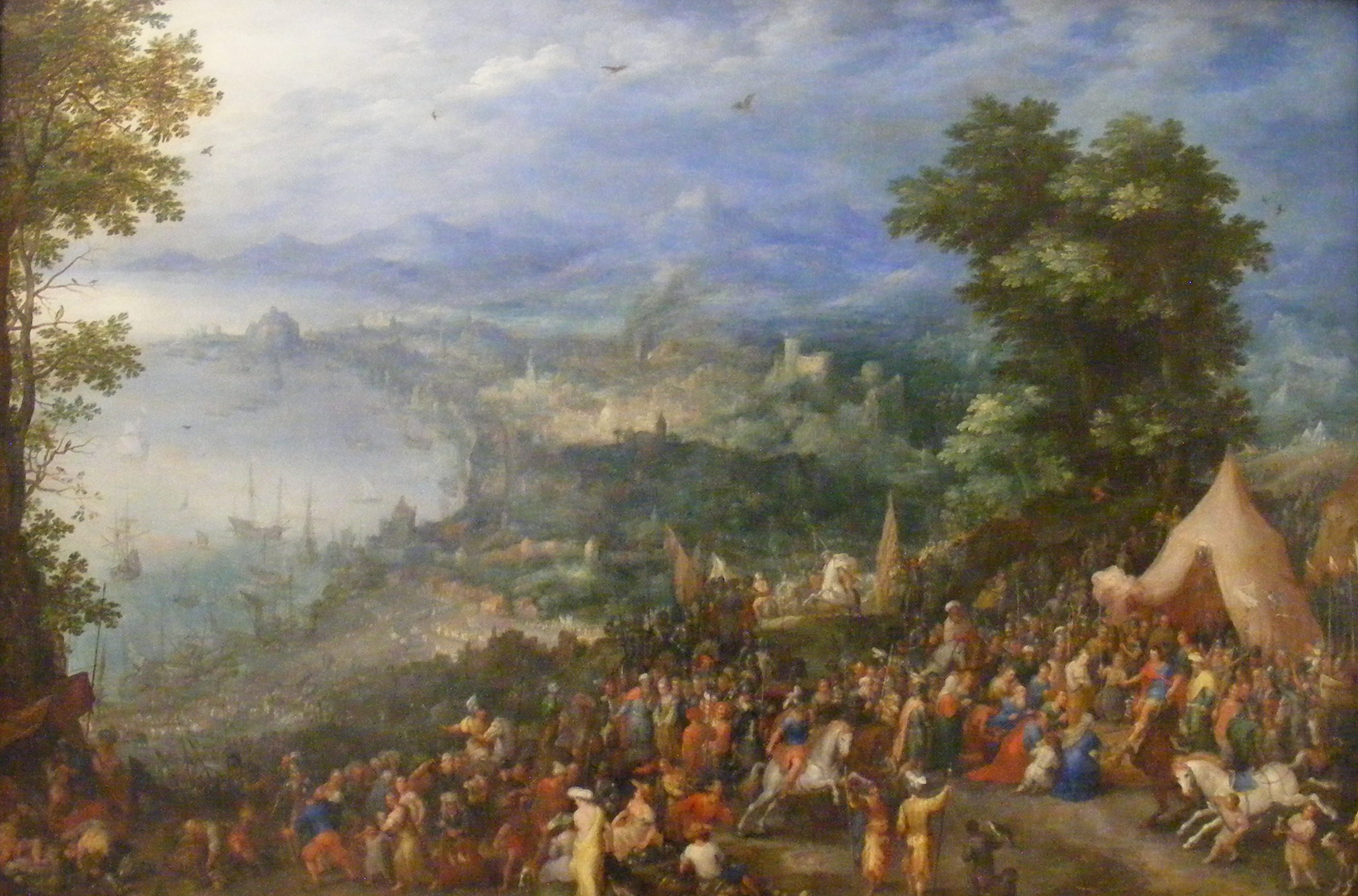 Jan Brueghel the Elder, View of a Port city