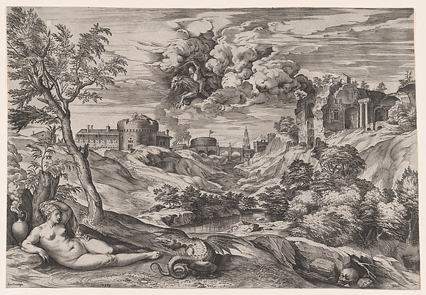 Cornelis Cort, Ruggiero Rescuing Angelica