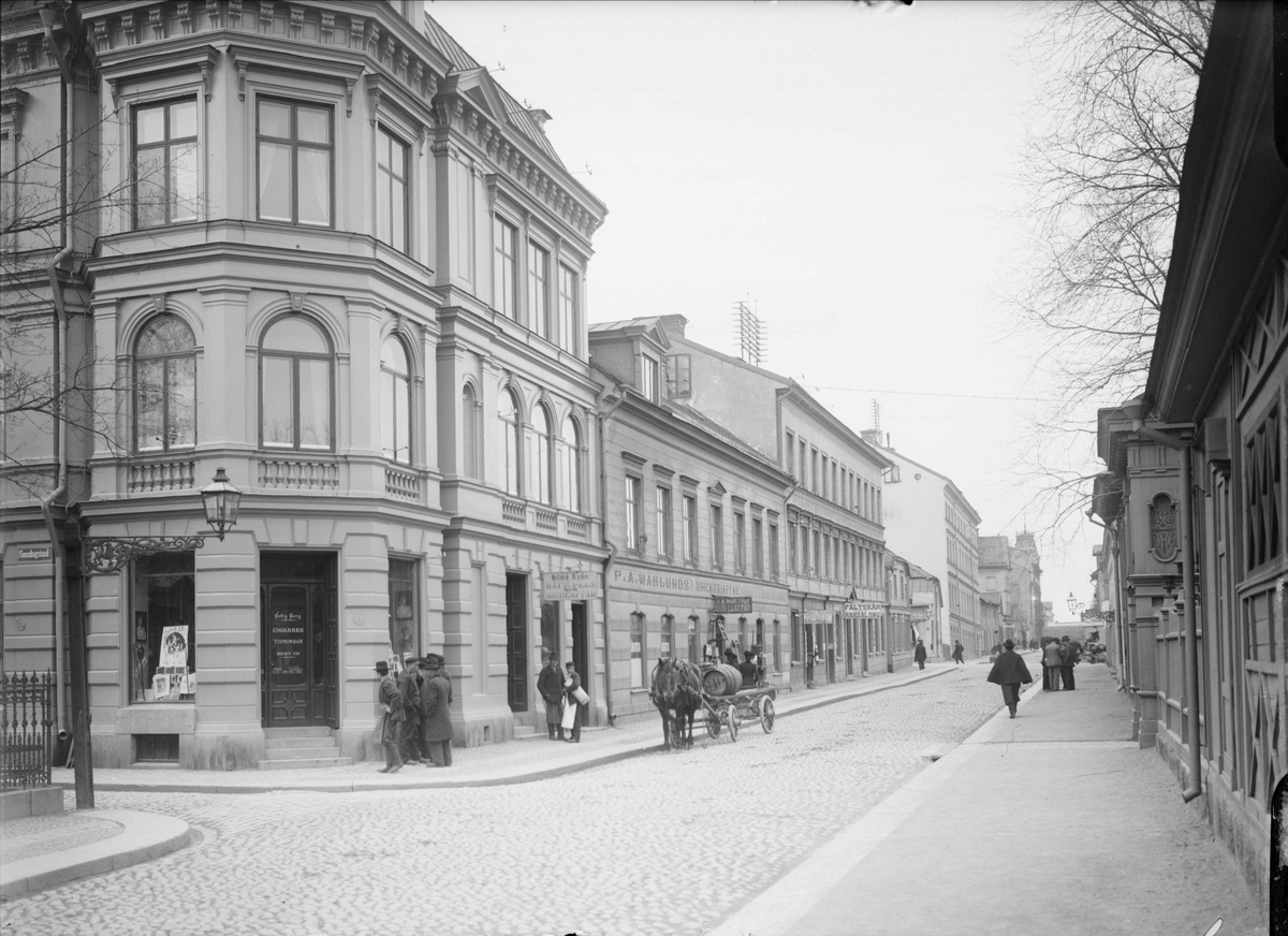 Alfred Dahlgren, King Street 51 and 49, north-west from Smed alley, Sala district, Uppsala 1901 - 1902