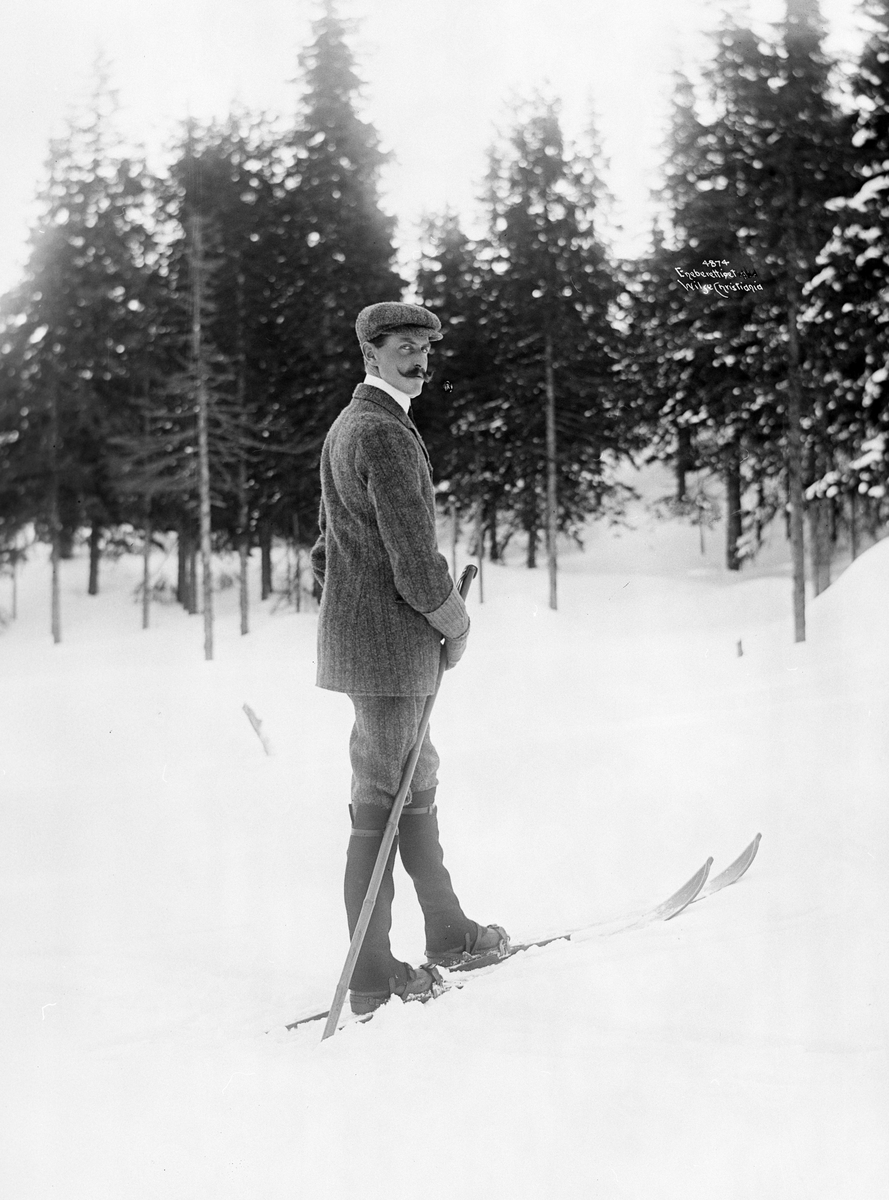 Anders Beer Wilse, Prot: Kongen paa Ski 12/3 1906
