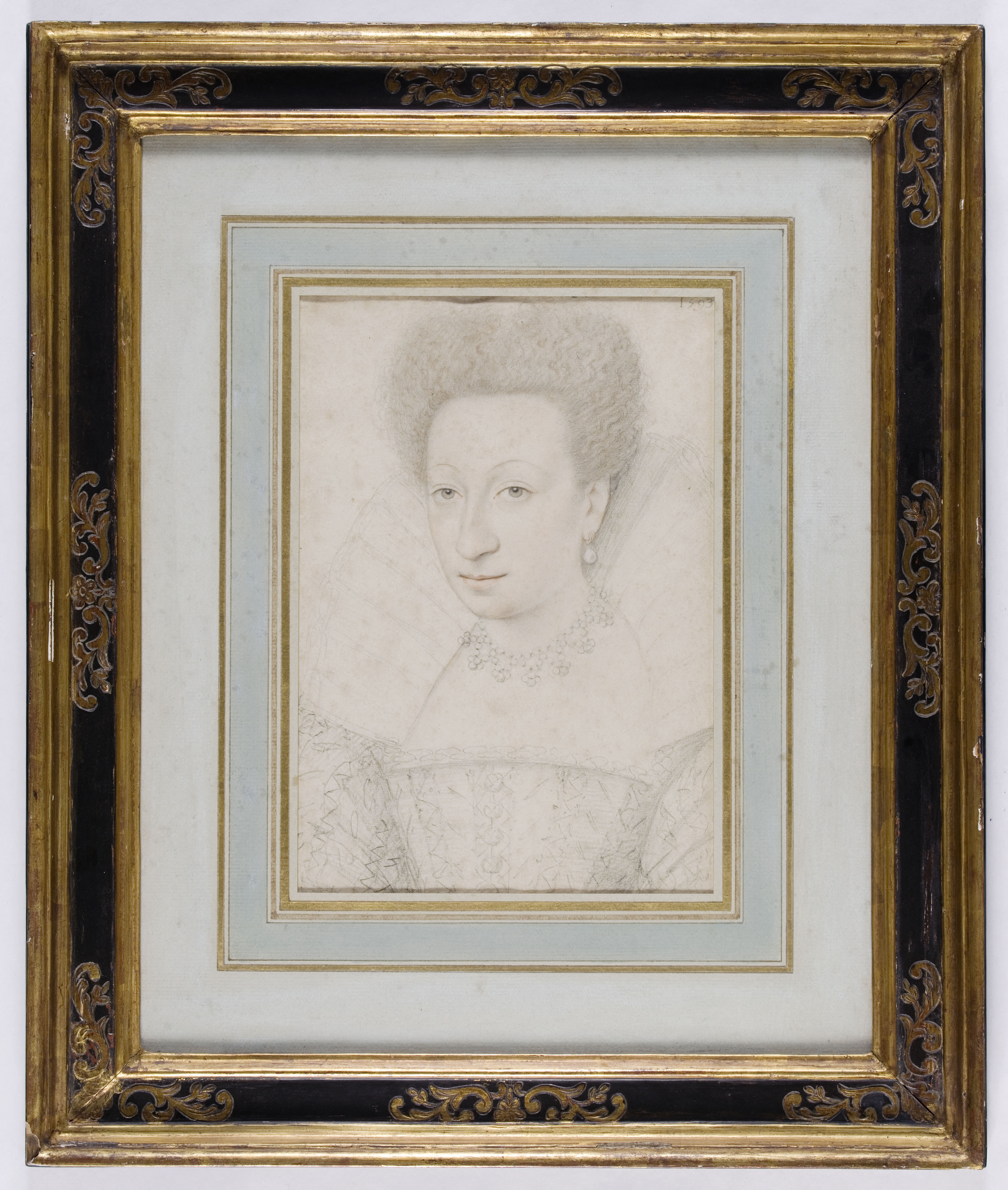 Anonyme, Portrait de femme, trois quart à gauche