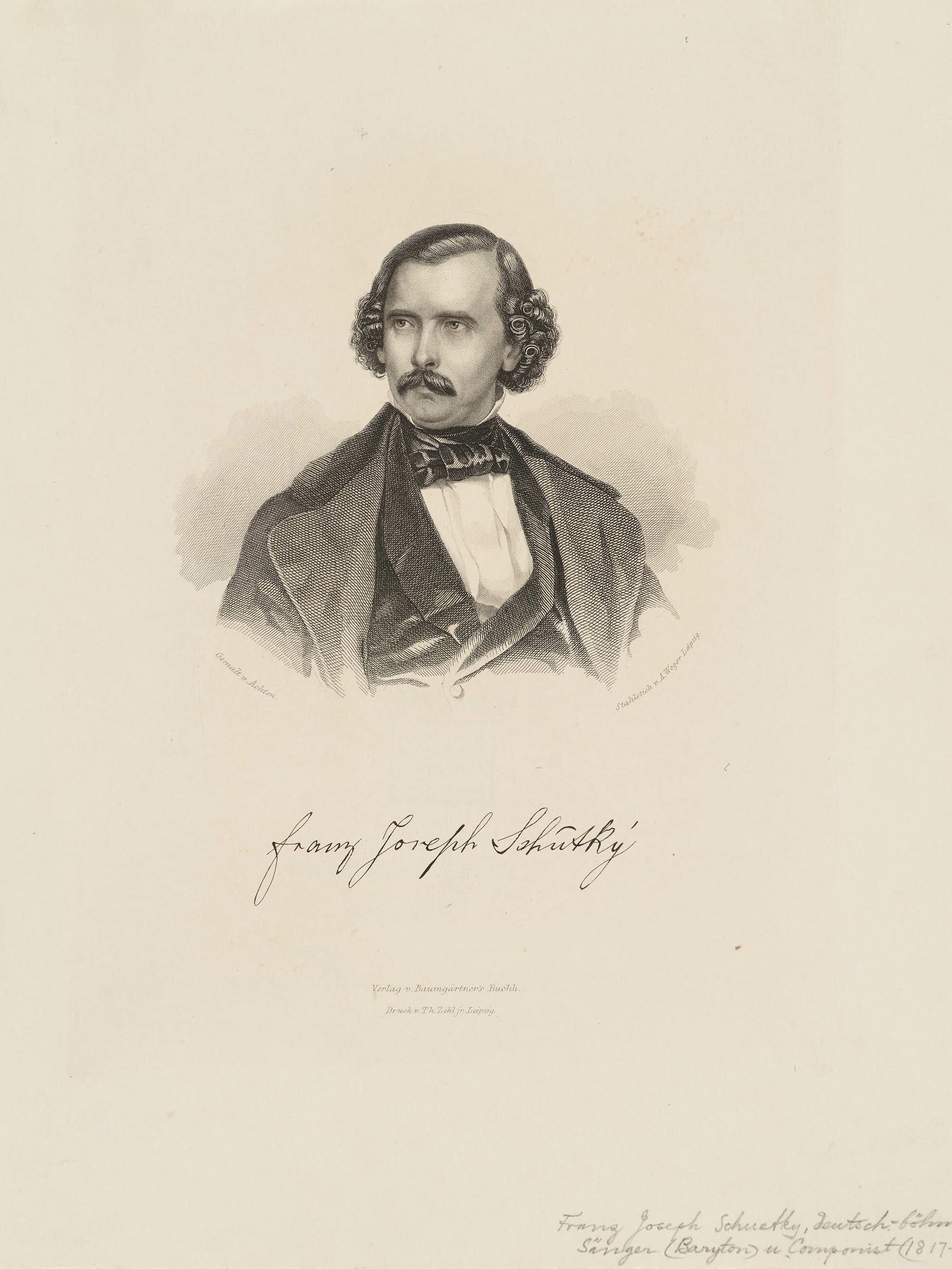 August Weger, Bildnis Franz Joseph Schütky