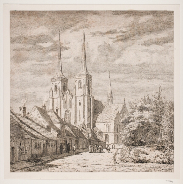 Jørgen Roed, Roskilde Domkirke, set fra Sydvest