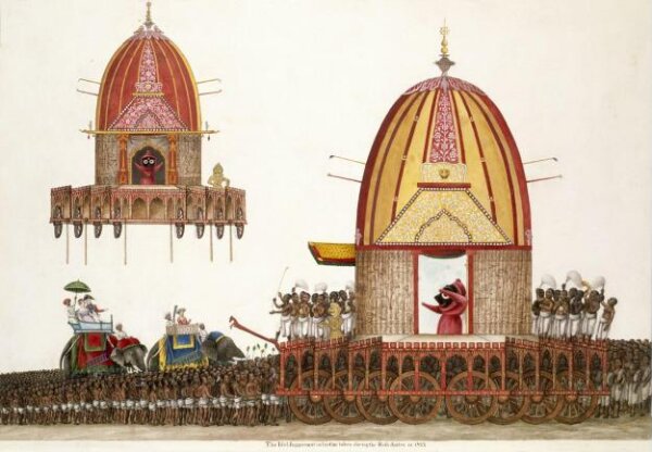 Unknown, The Idol Juggernaut on his car during the Rath Jatra