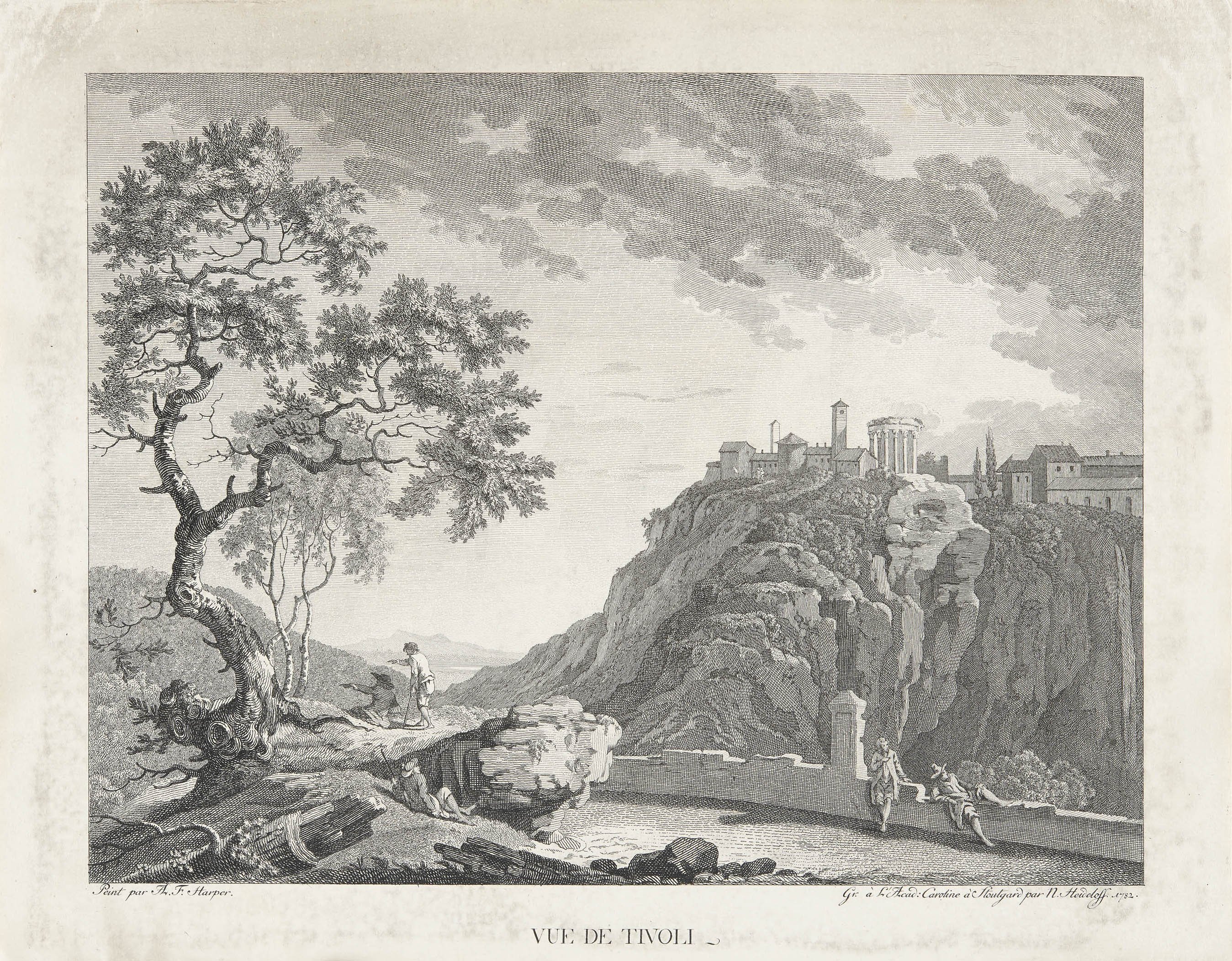 Nikolaus Heideloff, Ansicht von Tivoli