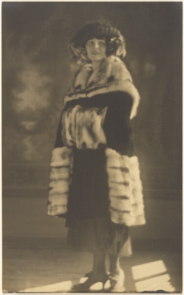 Louis Fleckenstein, [Portrait of a Woman in Fur Coat with Muff]