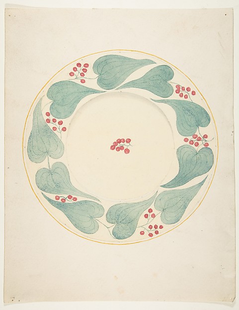 Anonymous, French, 19th century, Design for a Fruit Plate