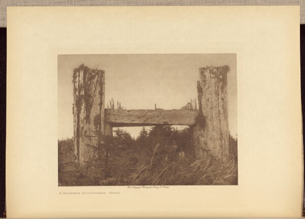 Edward S. Curtis, A Decaying Houseframe - Haida