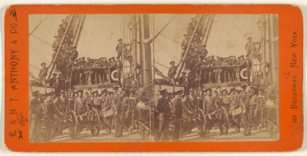 Edward and Henry T. Anthony & Co., Group of the Equipage of the Italian man-of-war, Re Galantuomo, in New York Harbor, 1862.
