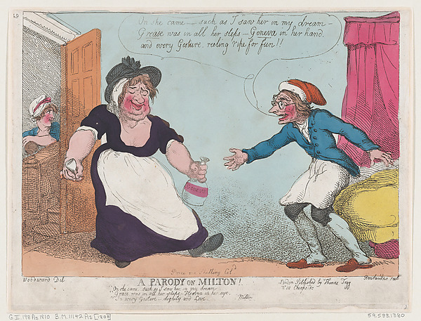 Thomas Rowlandson, A Parody on Milton