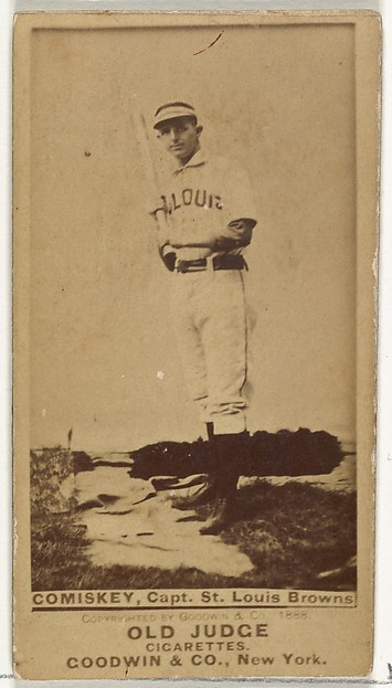 Goodwin & Company, Charles Albert "The Old Roman" Comiskey, Captain, St. Louis Browns, from the Old Judge series (N172) for Old Judge Cigarettes