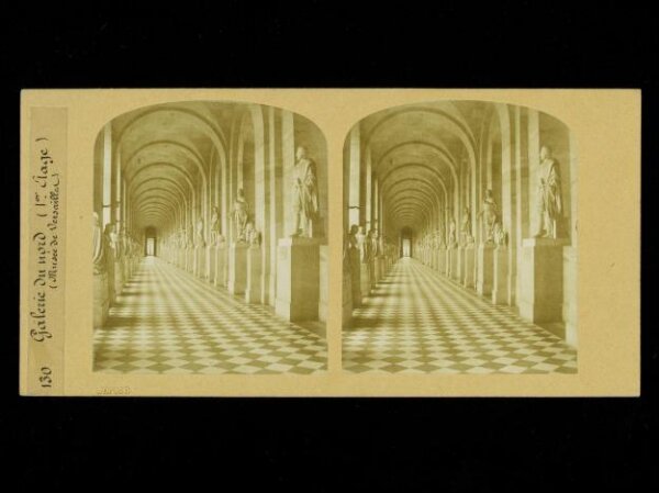 Unknown, Interior view of the Musee de Versailles, first floor of the Galerie du Nord