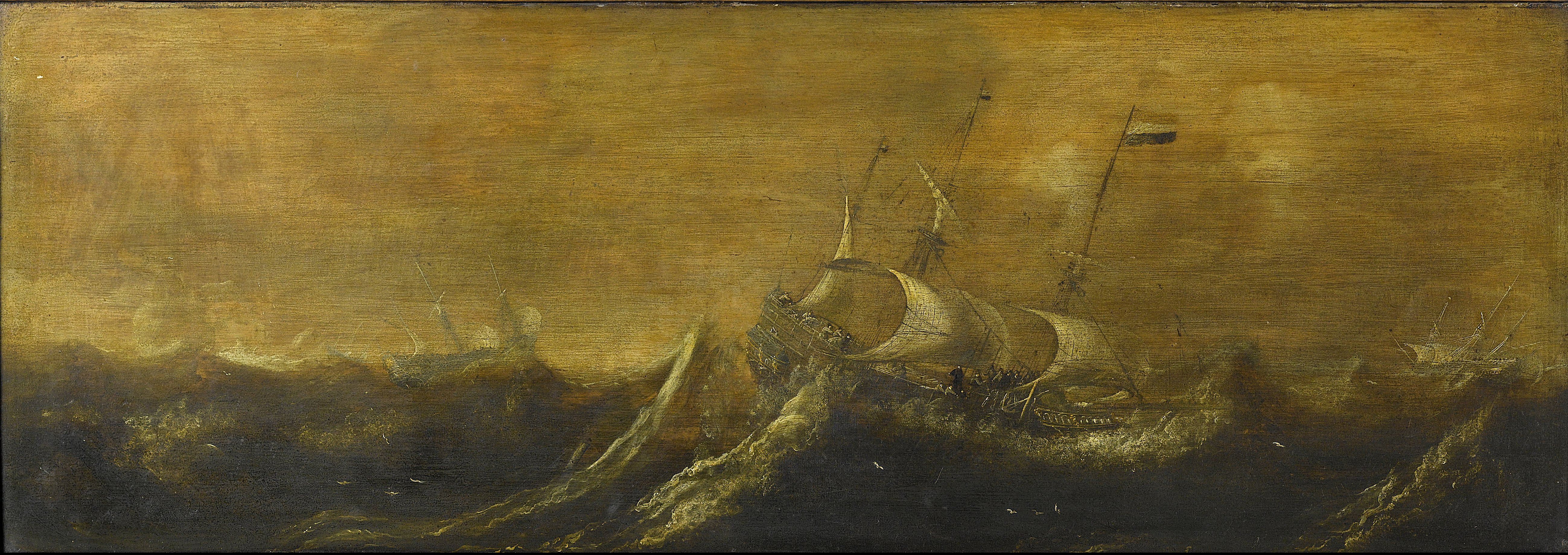 Andries van Eertvelt, Ships in a storm