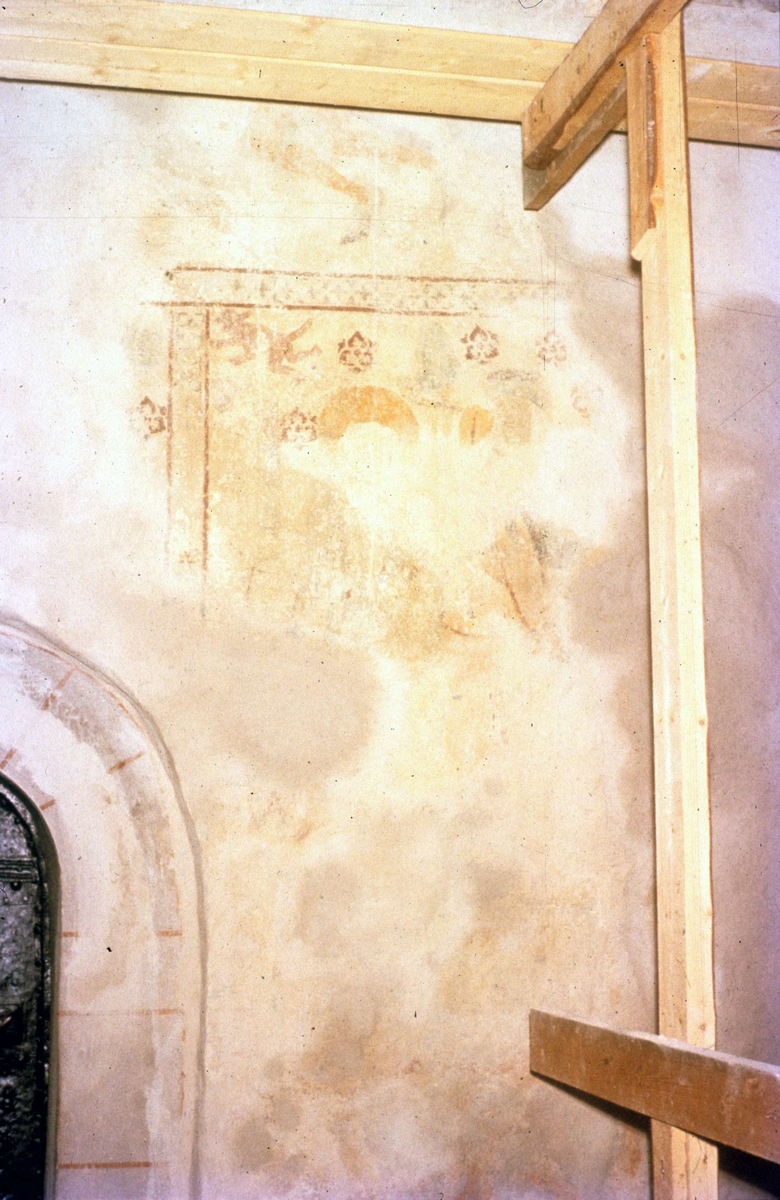 Ola Ehn, Lime painting in Dalby Church, Dalby parish, Uppland 1959