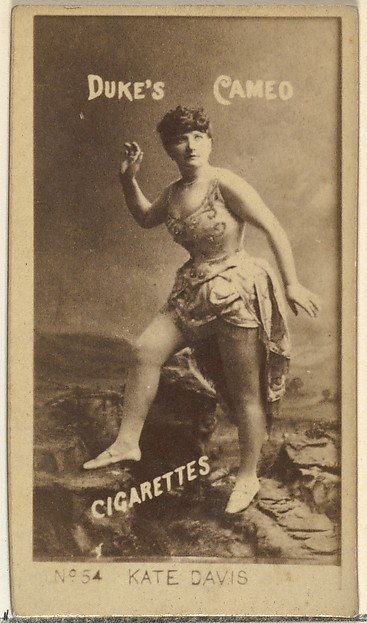 W. Duke, Sons & Co., Card Number 54, Kate Davis, from the Actors and Actresses series (N145-4) issued by Duke Sons & Co. to promote Cameo Cigarettes