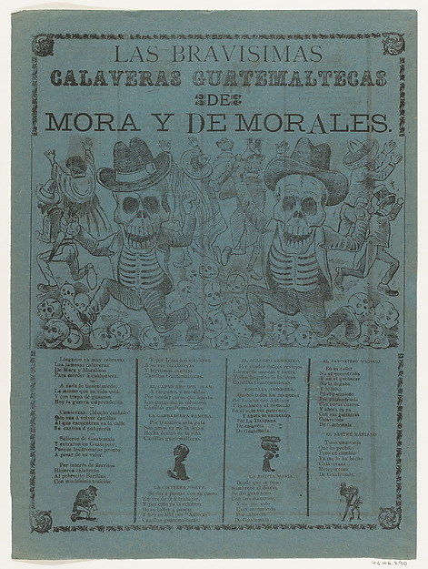 José Guadalupe Posada, The very brave skeletons Guatemaltecas of Mora and of Morales