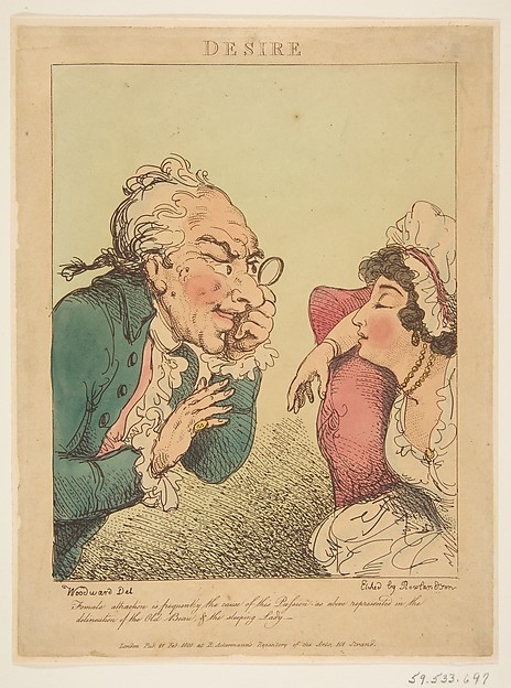 Thomas Rowlandson, Desire (Le Brun Travested, or Caricatures of the Passions)