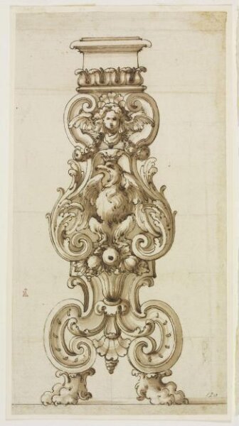 Unknown, Design for pedestal or torchère