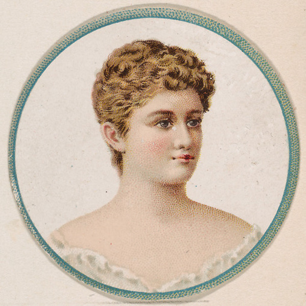 Kinney Brothers Tobacco Company, Portrait of woman, from the Novelties series (N228, Type 2) issued by Kinney Bros.