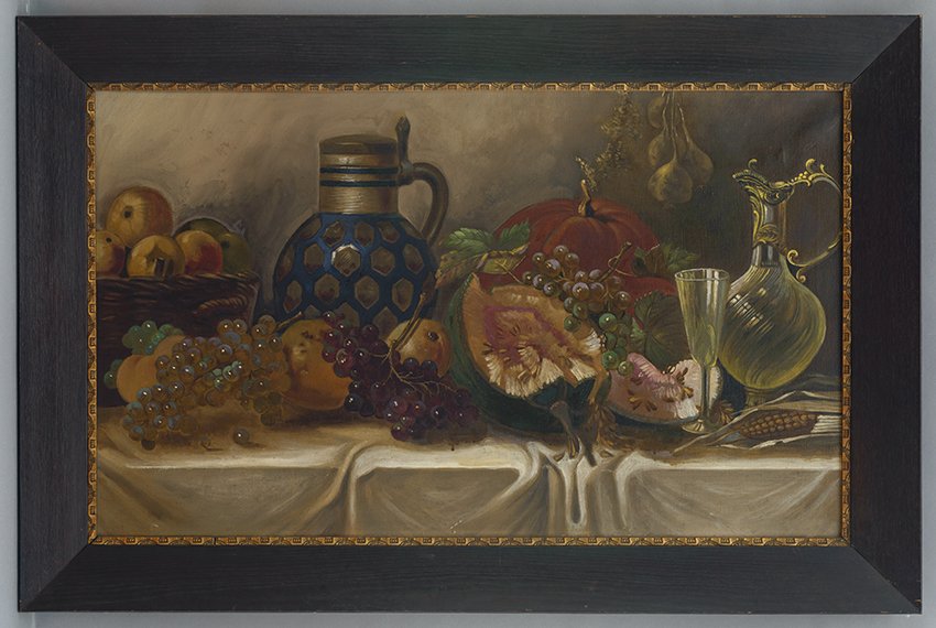 Gustav Gröpler, Stilleben mit Weintrauben, um 1895