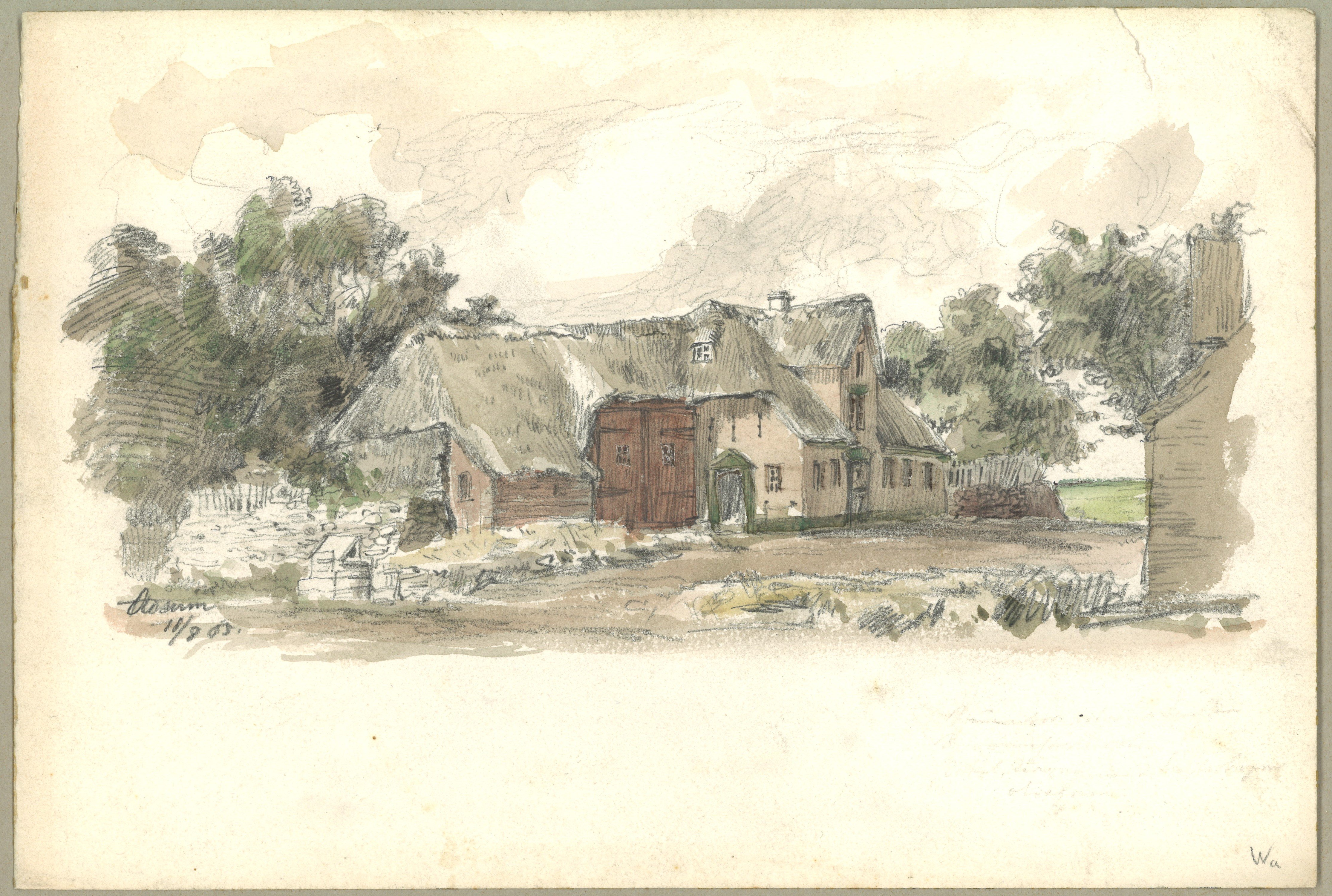 Otto Stiehl, Oldsum (Föhr): Bauernhaus