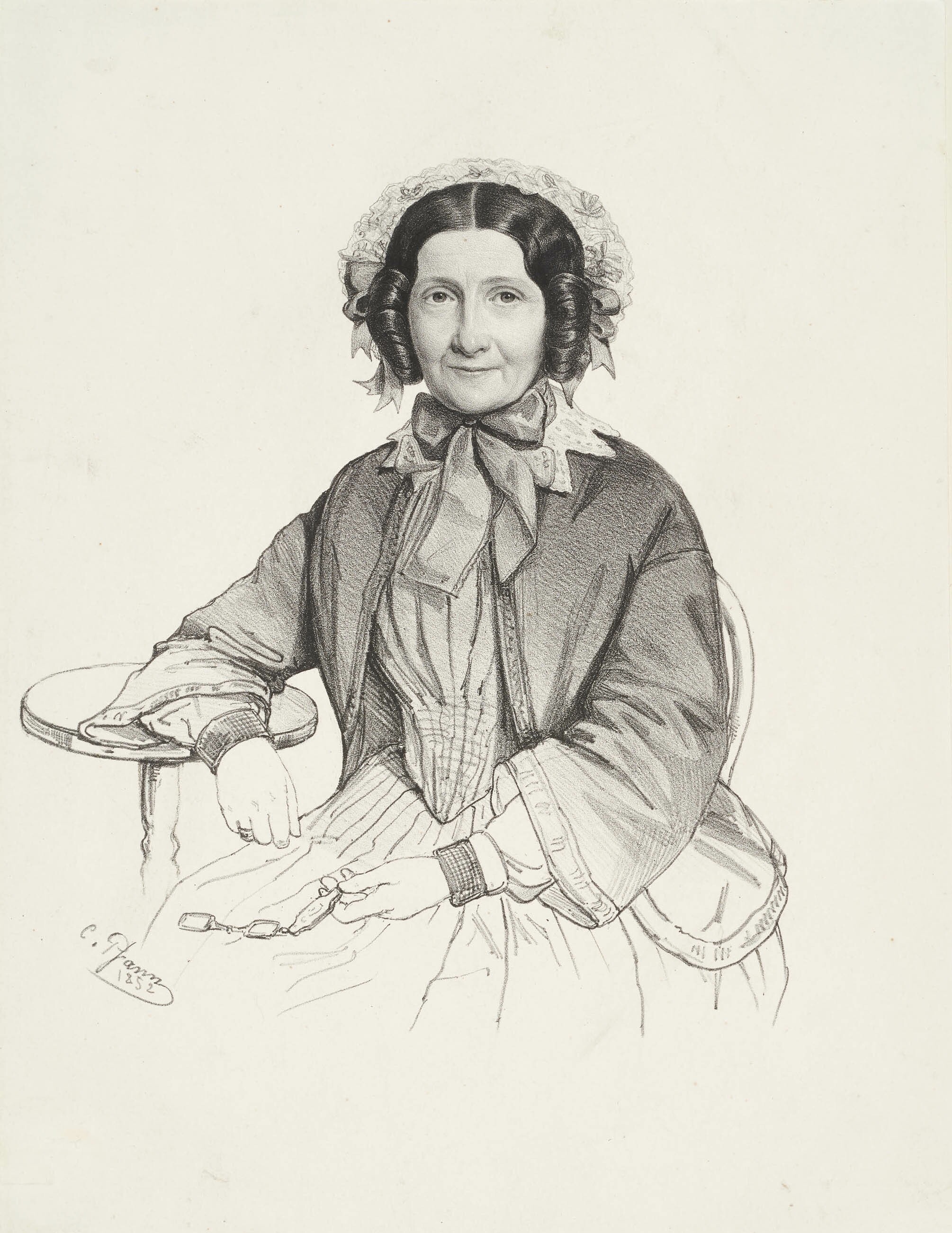 Christian Sigmund Pfann, Bildnis Henriette von Rantzau