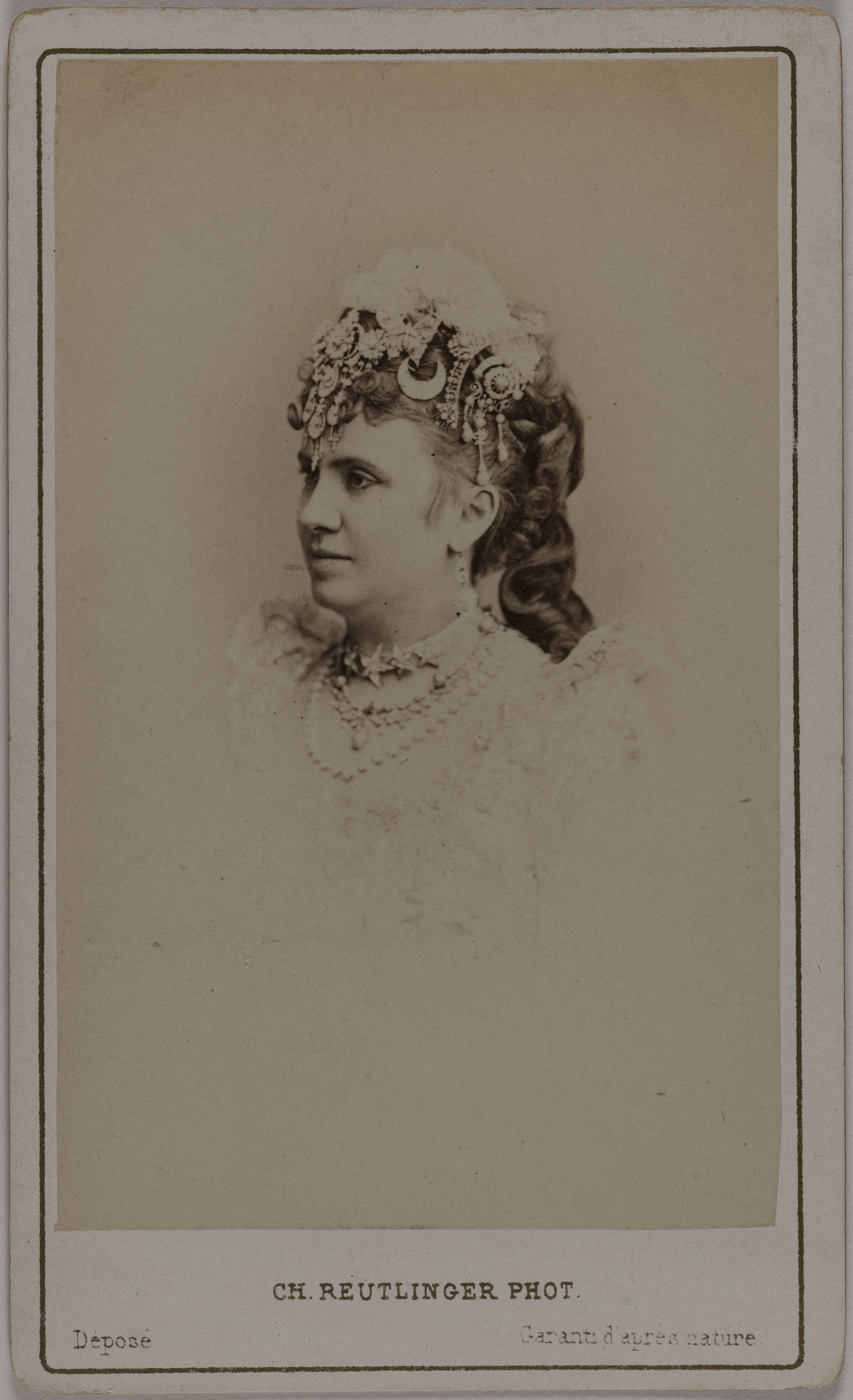 Charles Reutlinger, Portrait de Blanche d'Antigny (Maria Ernestine Antigny, dite), (1842-1874), (actrice)