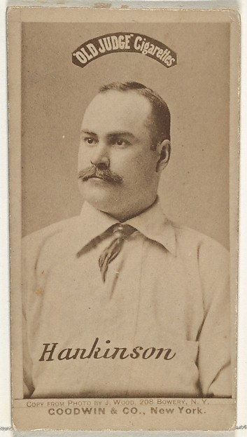 Goodwin & Company, Frank Edward Hankinson, from the Old Judge series (N172) for Old Judge Cigarettes