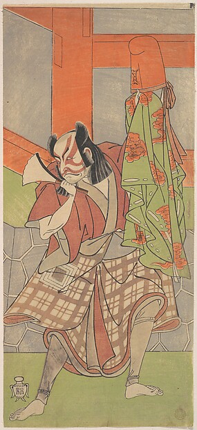 Katsukawa Shunshō　勝川春章, The Fourth Ichikawa Danjuro in the Role of Yahei-byoe Munekiyo