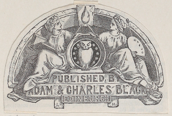Anonymous, British, 19th century, Trade Card for Adam & Charles Black, Publishers