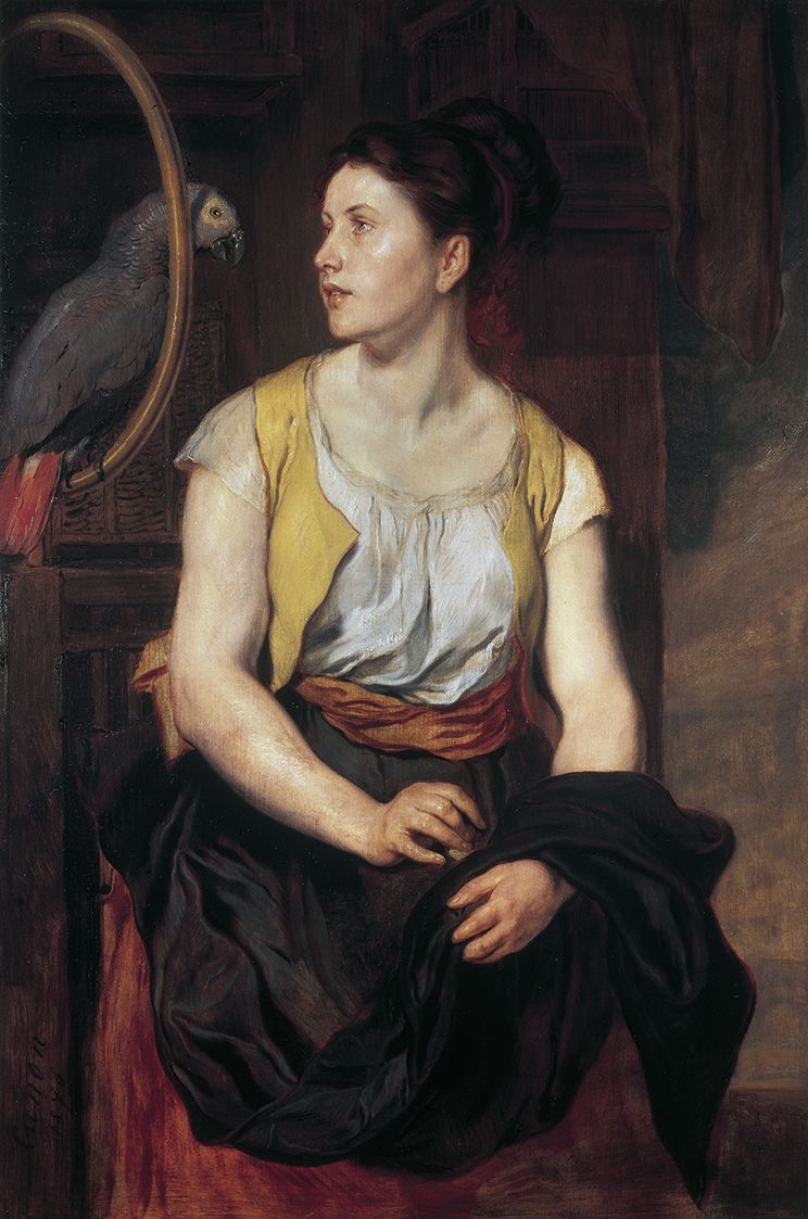 Hans Canon, Jeune fille au perroquet