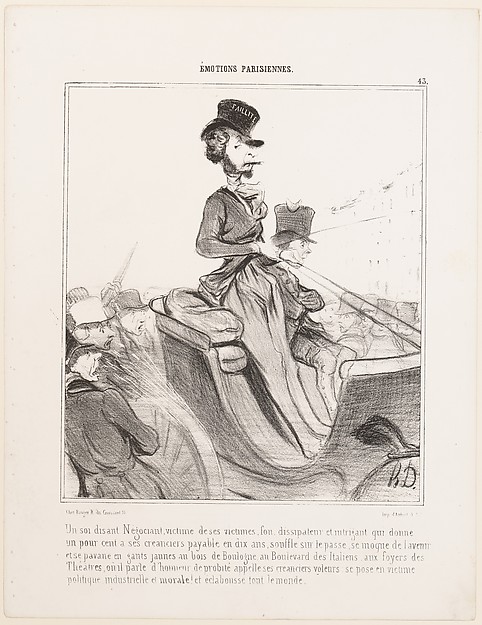 Honoré Daumier, Un soi disant Négociant... (A so-called Merchant...), from Émotions Parisiennes, published in "Le Charivari"